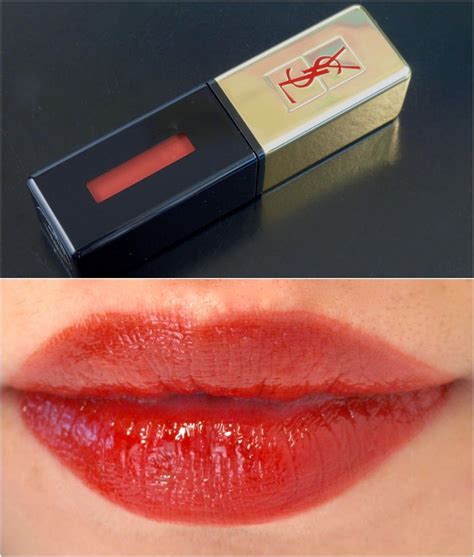 yves saint laurent glossy stain lip color swatches|ysl lip stain reddit.